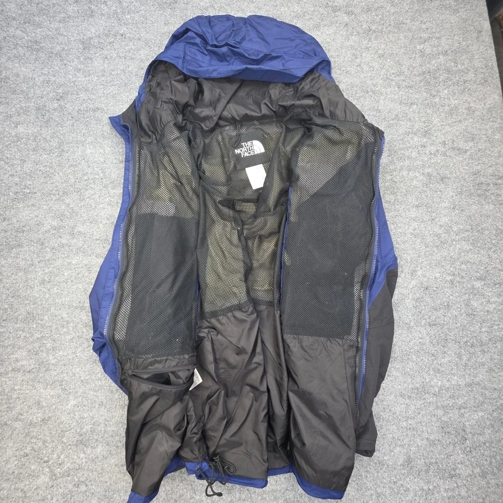 The North Face Gore-Tex Hooded Jacket Men's XXL Blue Black Waterproof Shell